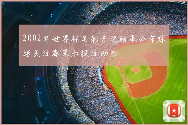 2002年世界杯足彩开奖结果公布球迷关注赛果和投注动态